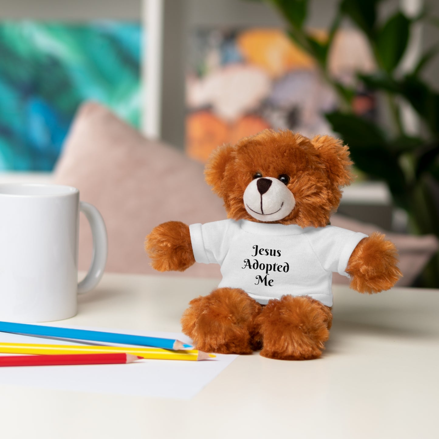 Stuffed Lion with T-shirt