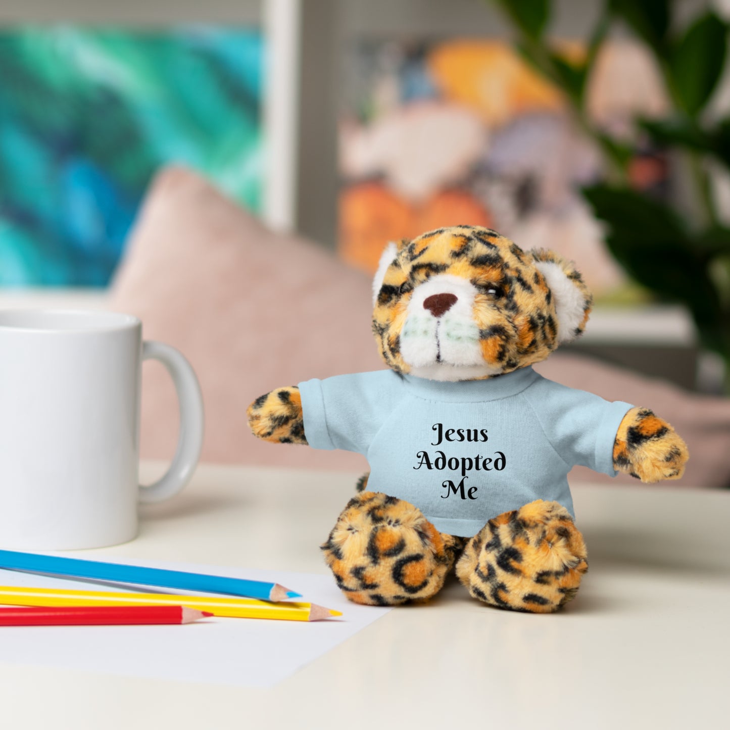 Stuffed Lion with T-shirt