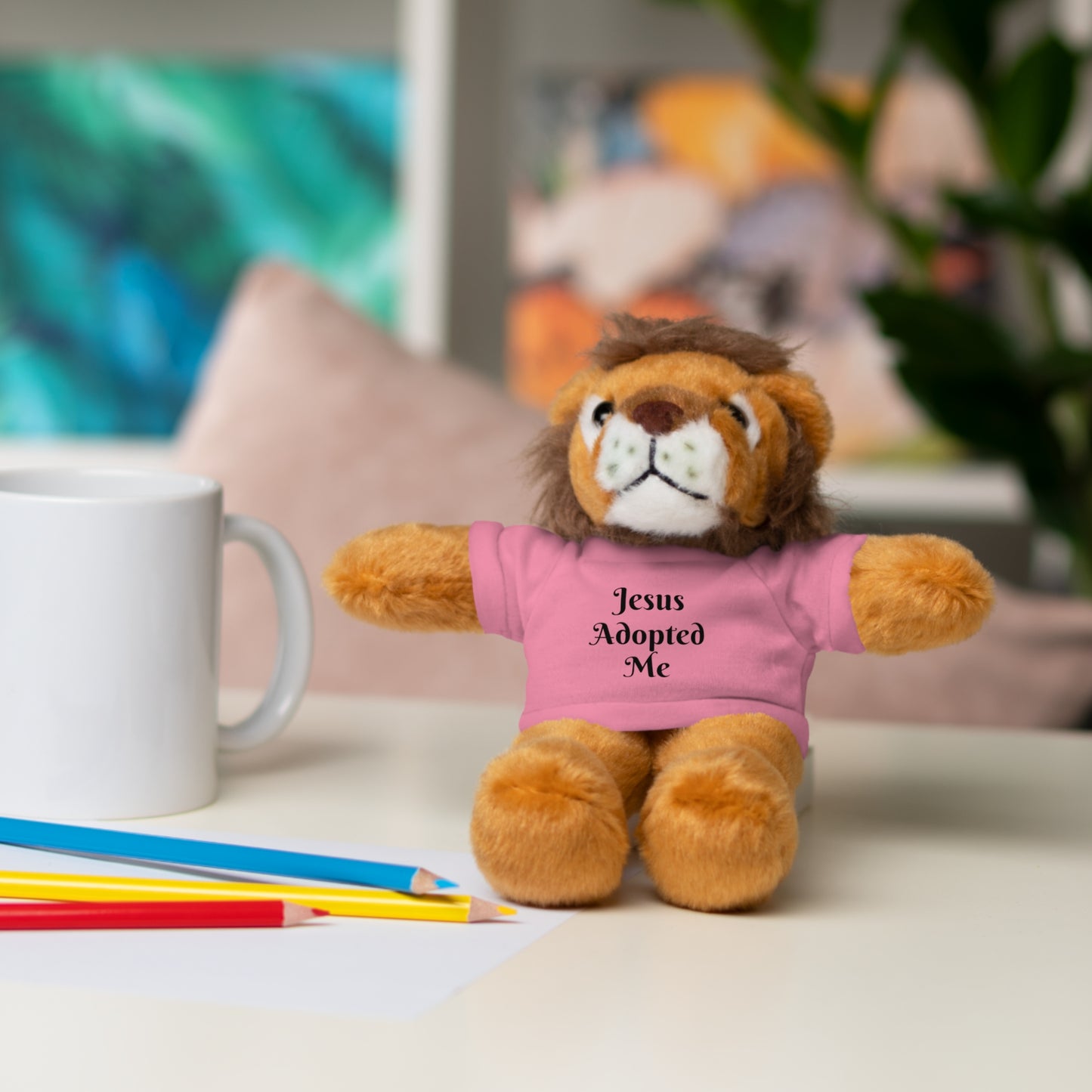 Stuffed Baby Jaguar with T-shirt