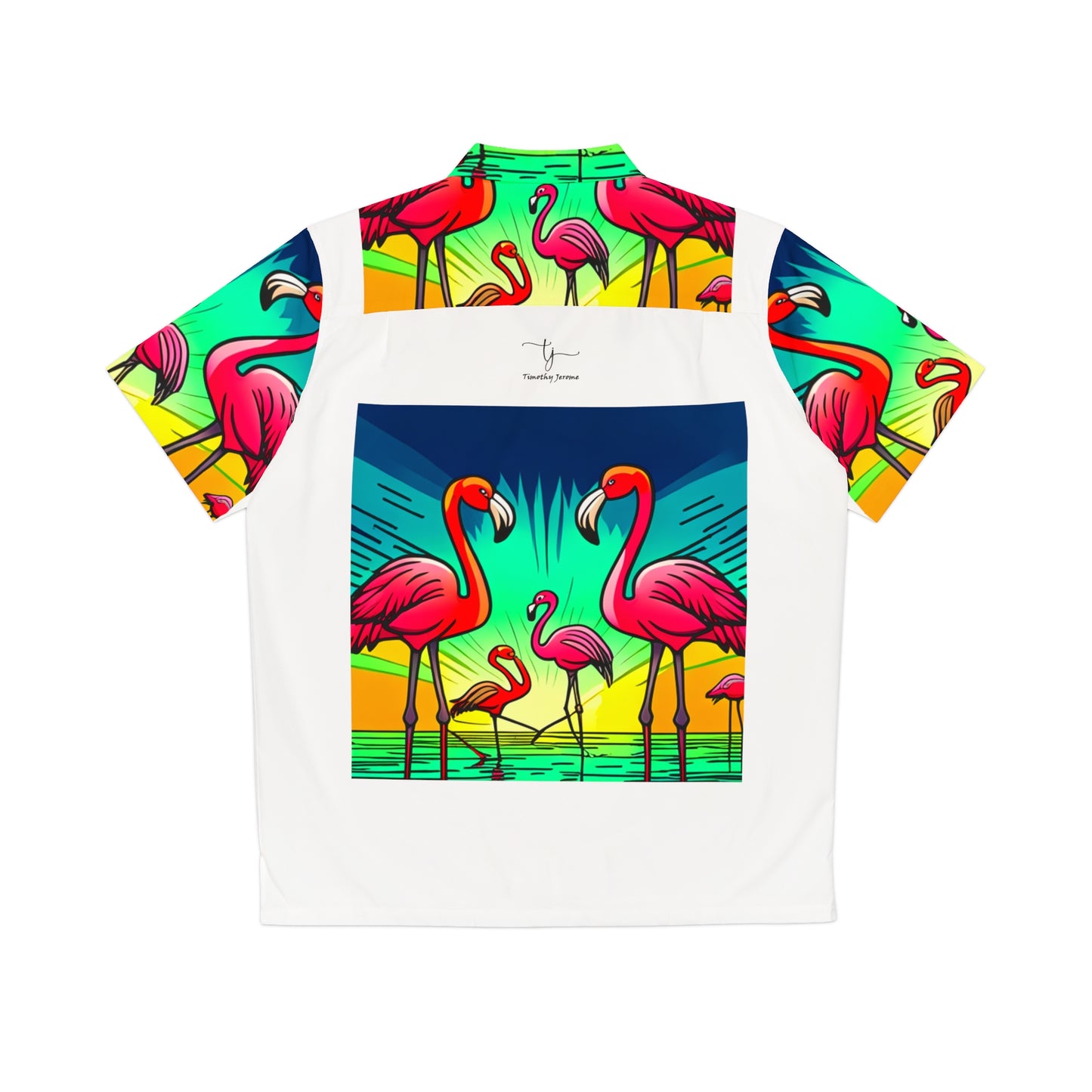 Hawaiian Flamingo Shirt - Small - 5XL