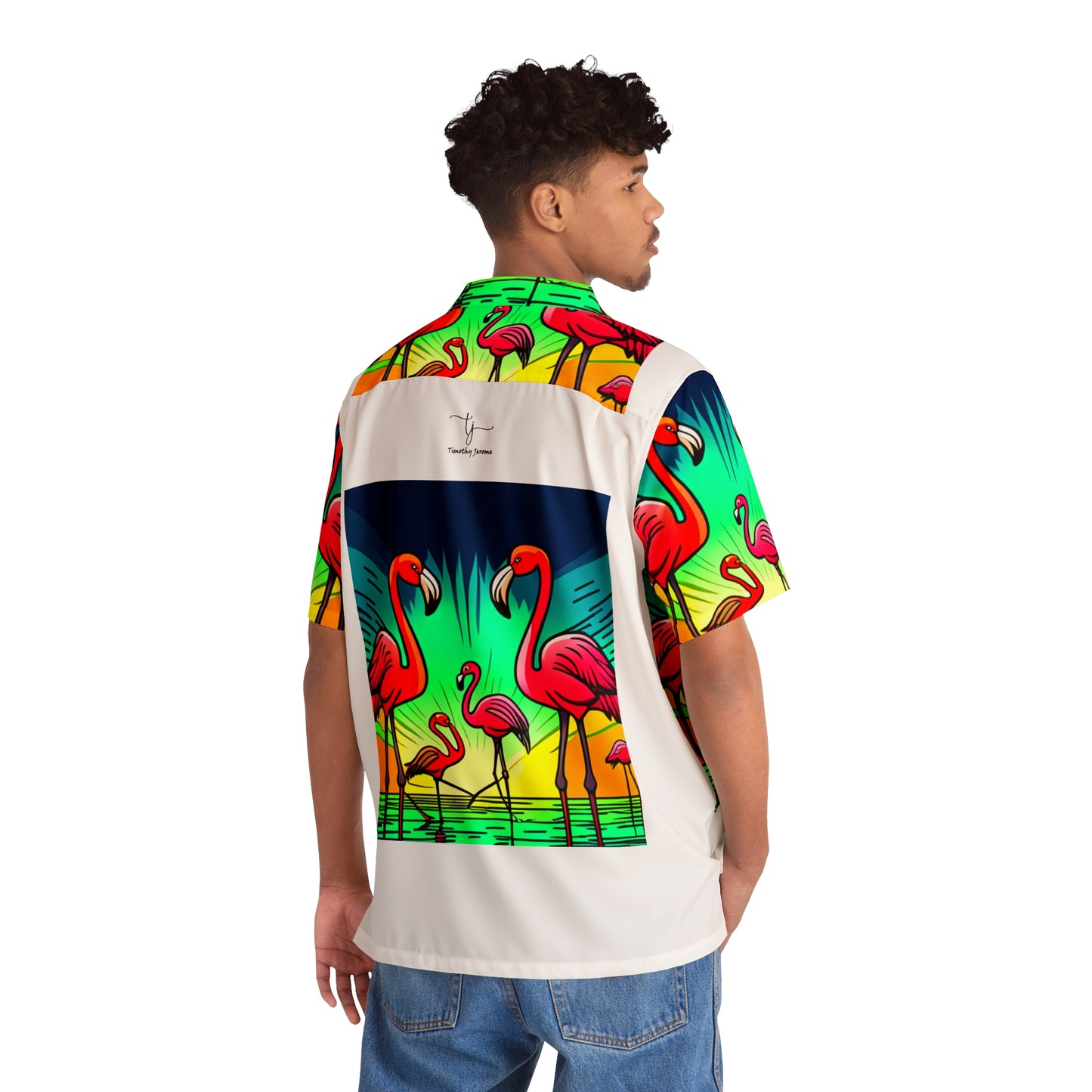 Hawaiian Flamingo Shirt - Small - 5XL