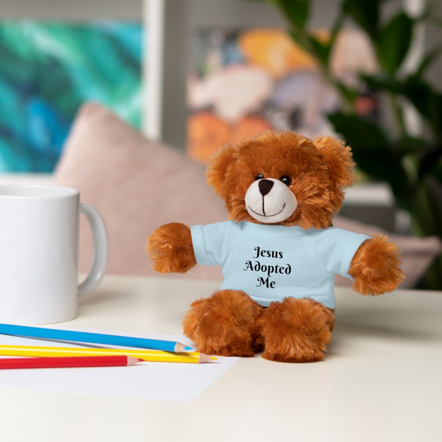 Stuffed Lion with T-shirt