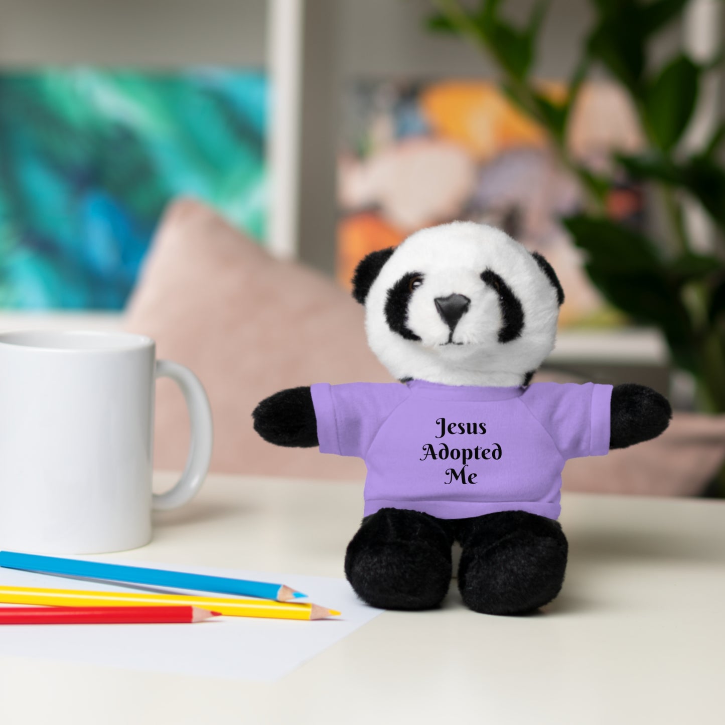 Stuffed Baby Jaguar with T-shirt