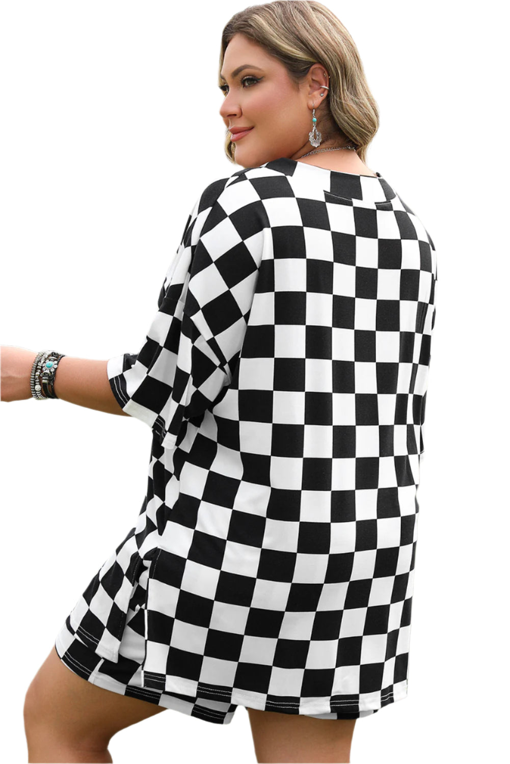 Black & White Two Piece Set - 1X - 4X