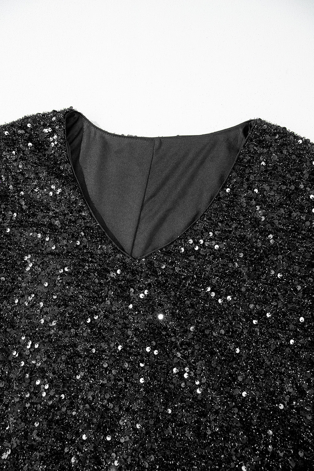 Black Sequin Dress - 1X - 4X