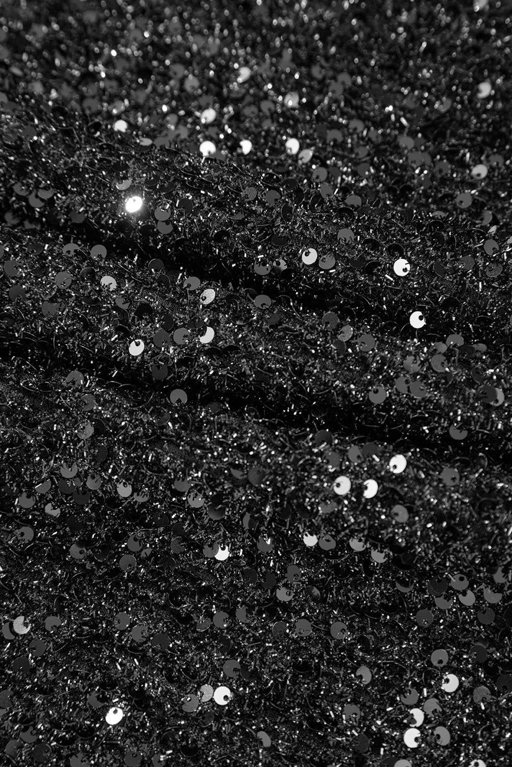 Black Sequin Dress - 1X - 4X