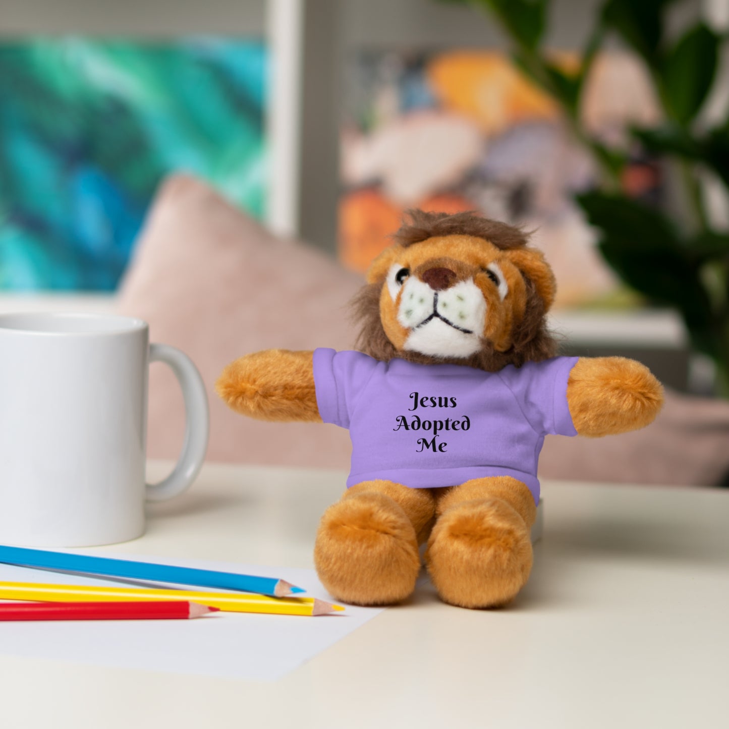 Stuffed Baby Jaguar with T-shirt