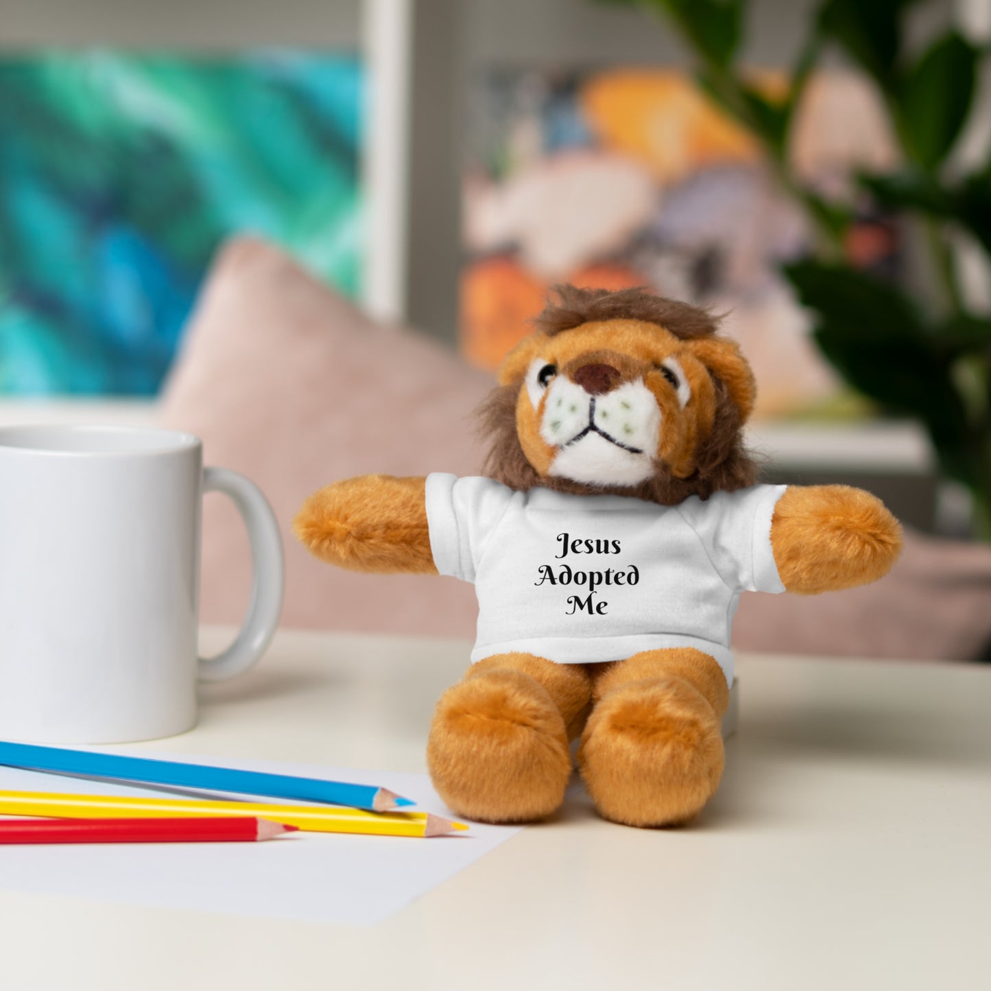 Stuffed Baby Jaguar with T-shirt