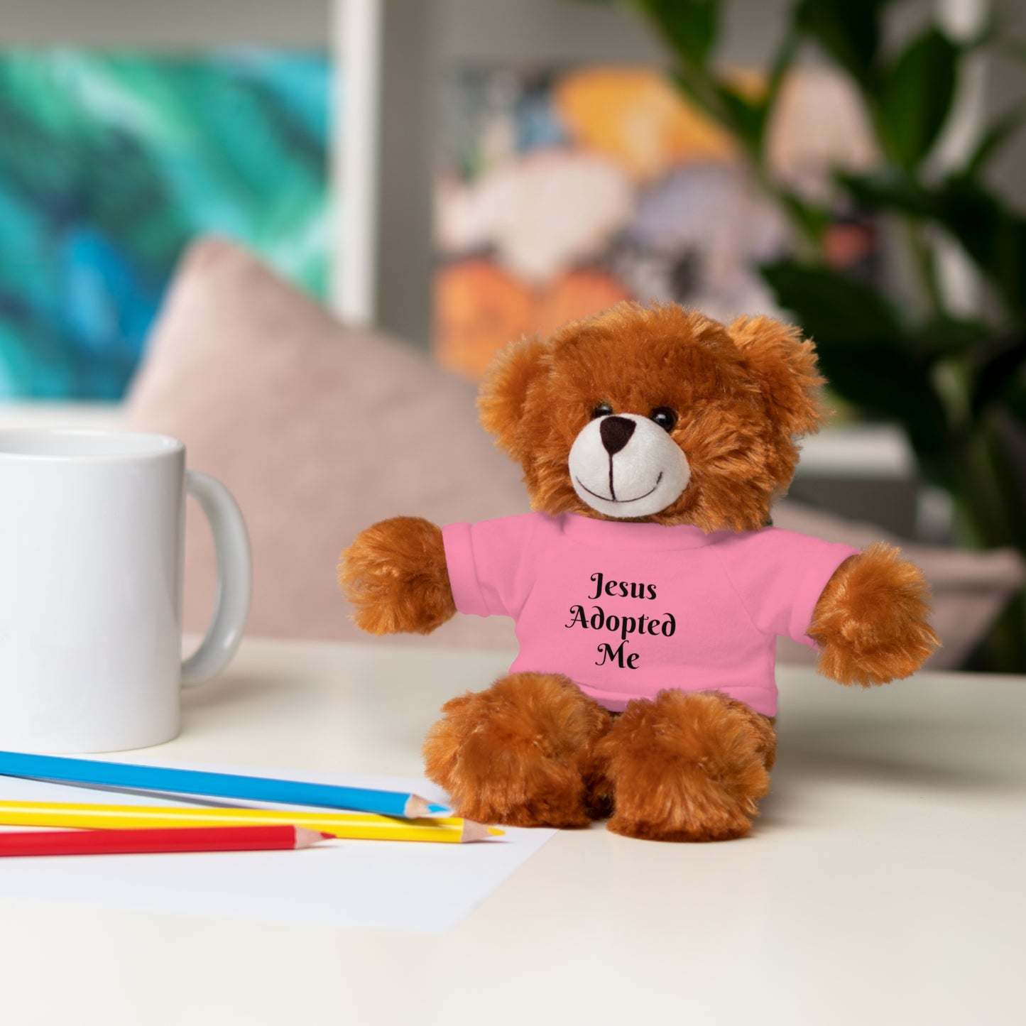 Stuffed Baby Jaguar with T-shirt