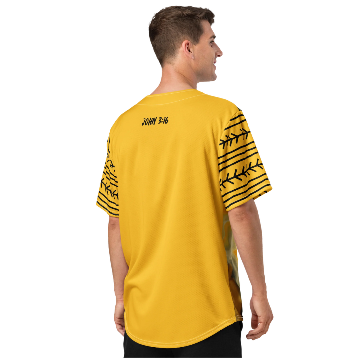 Recycled John 3:16 Baseball Jersey - 2XS - 6 XL