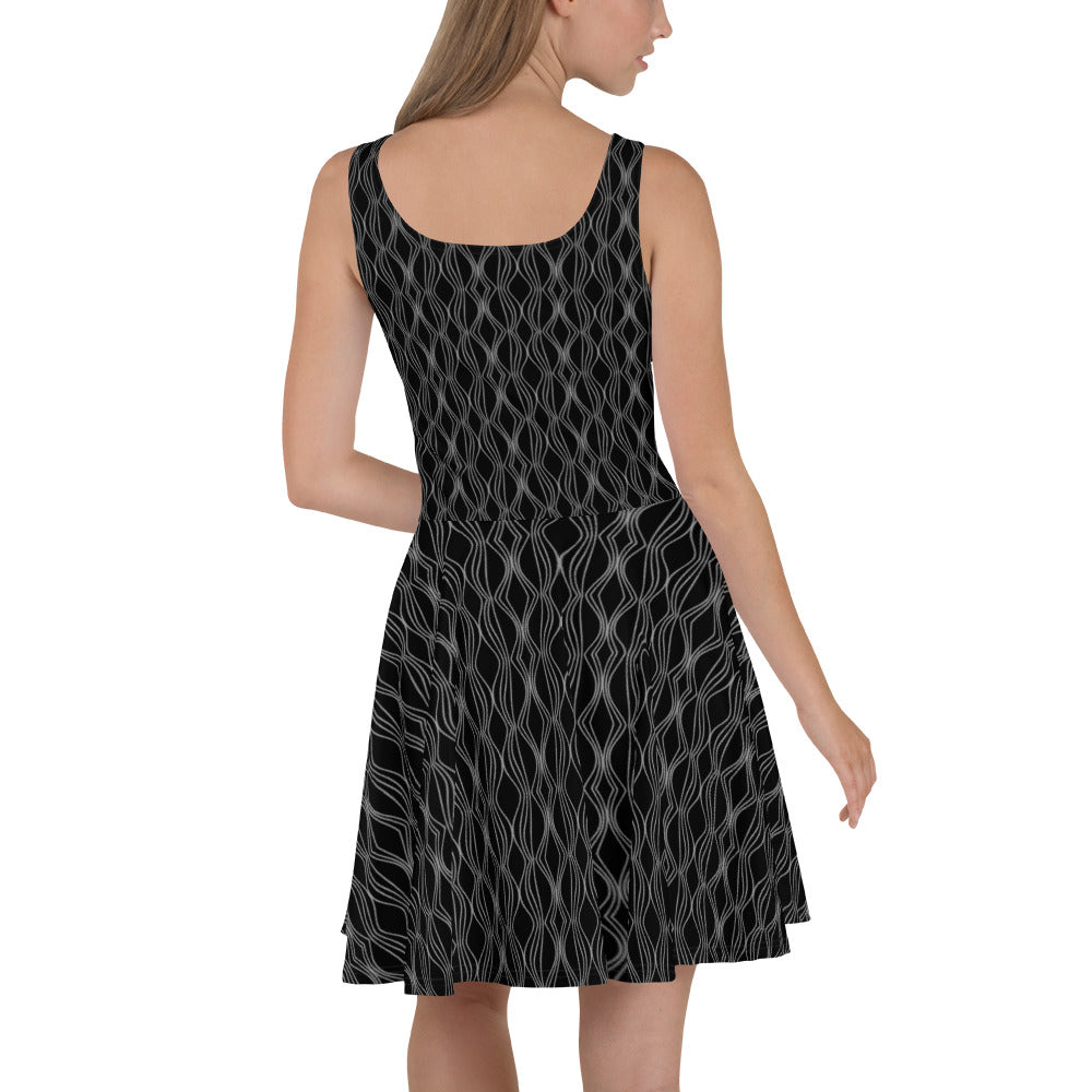 Black Skater Dress - XS- 3XL