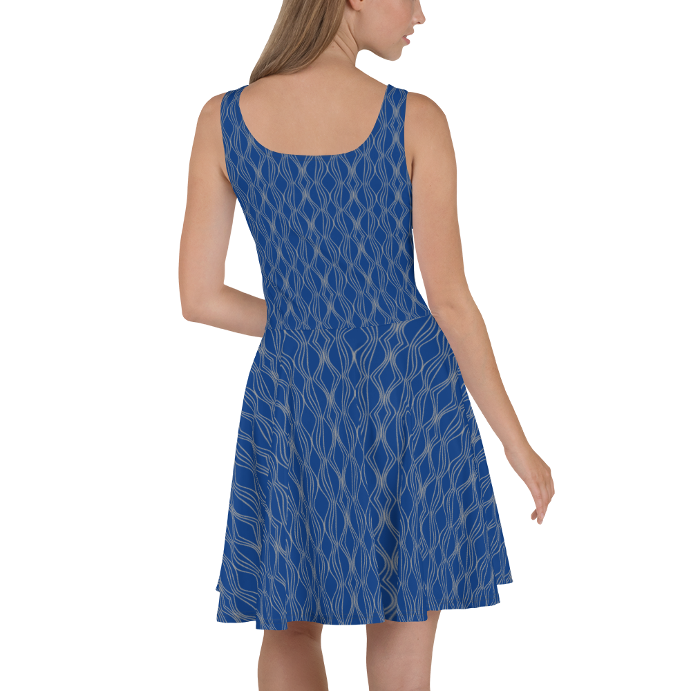 Navy Blue Skater Dress XS - 3XL