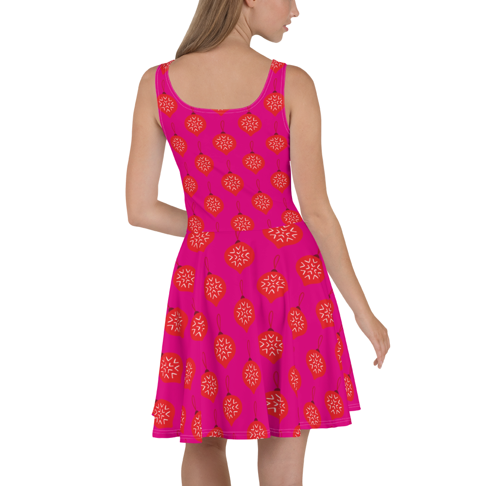 Bright Pink Skater Dress XS- 3XL