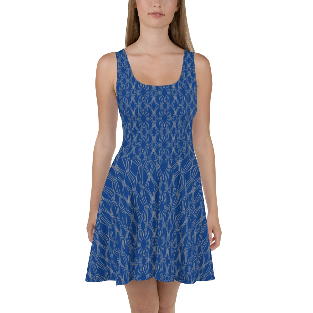 Navy Blue Skater Dress XS - 3XL