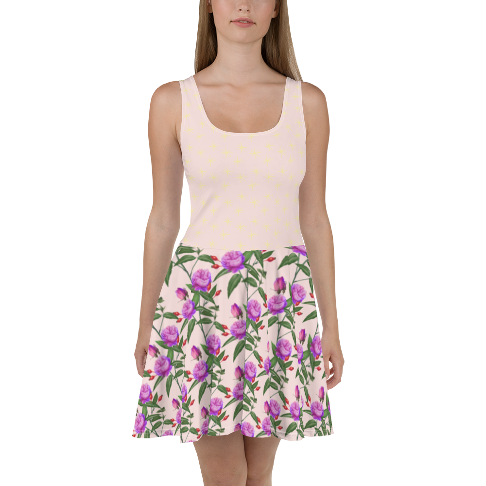 Peach & Peony Skater Dress - XS - 3XL