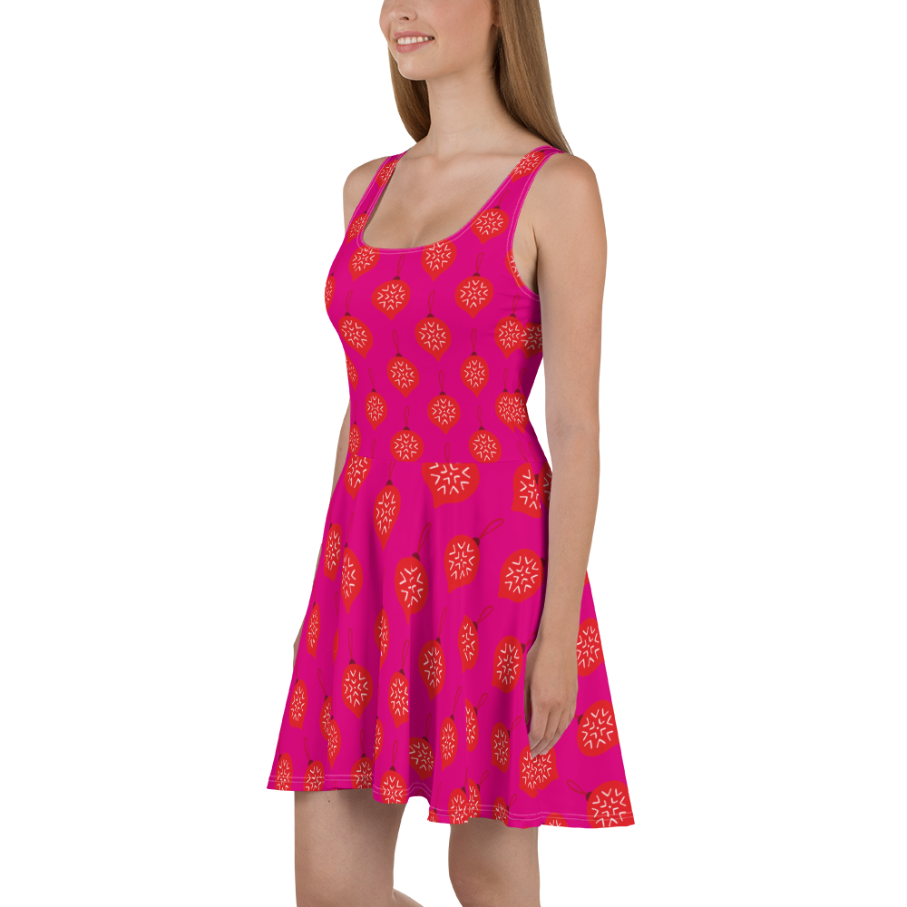 Bright Pink Skater Dress XS- 3XL