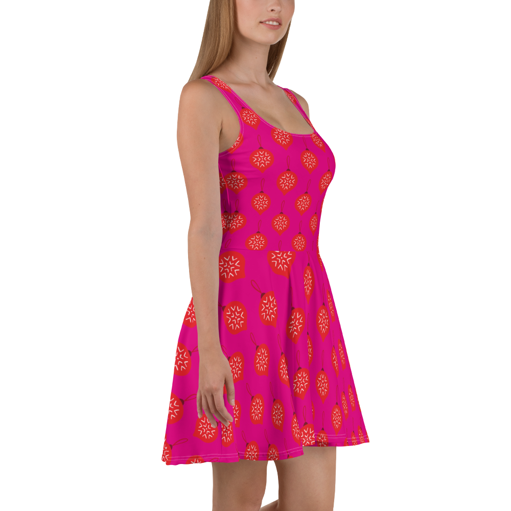 Bright Pink Skater Dress XS- 3XL