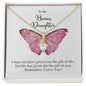 To My Bonus Daughter | I Love You - Alluring Beauty necklace