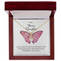 To My Bonus Daughter | I Love You - Alluring Beauty necklace