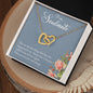 To My Soulmate | I Love You, Forever & Always - Interlocking Hearts necklace
