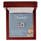 To My Soulmate | I Love You, Forever & Always - Interlocking Hearts necklace