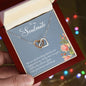 To My Soulmate | I Love You, Forever & Always - Interlocking Hearts necklace