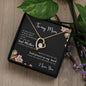 To My Mom | I Love You - Forever Love Necklace