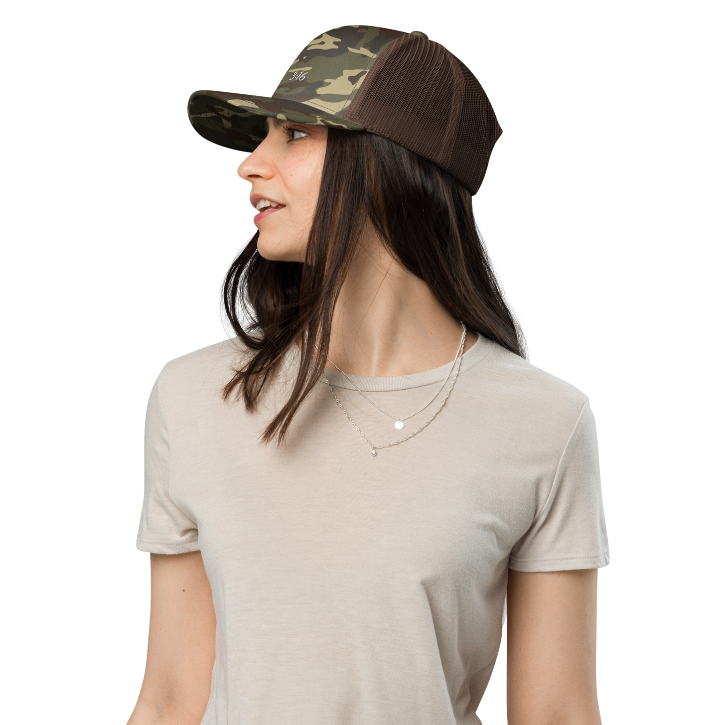 Women's John 3:16 Camouflage hat