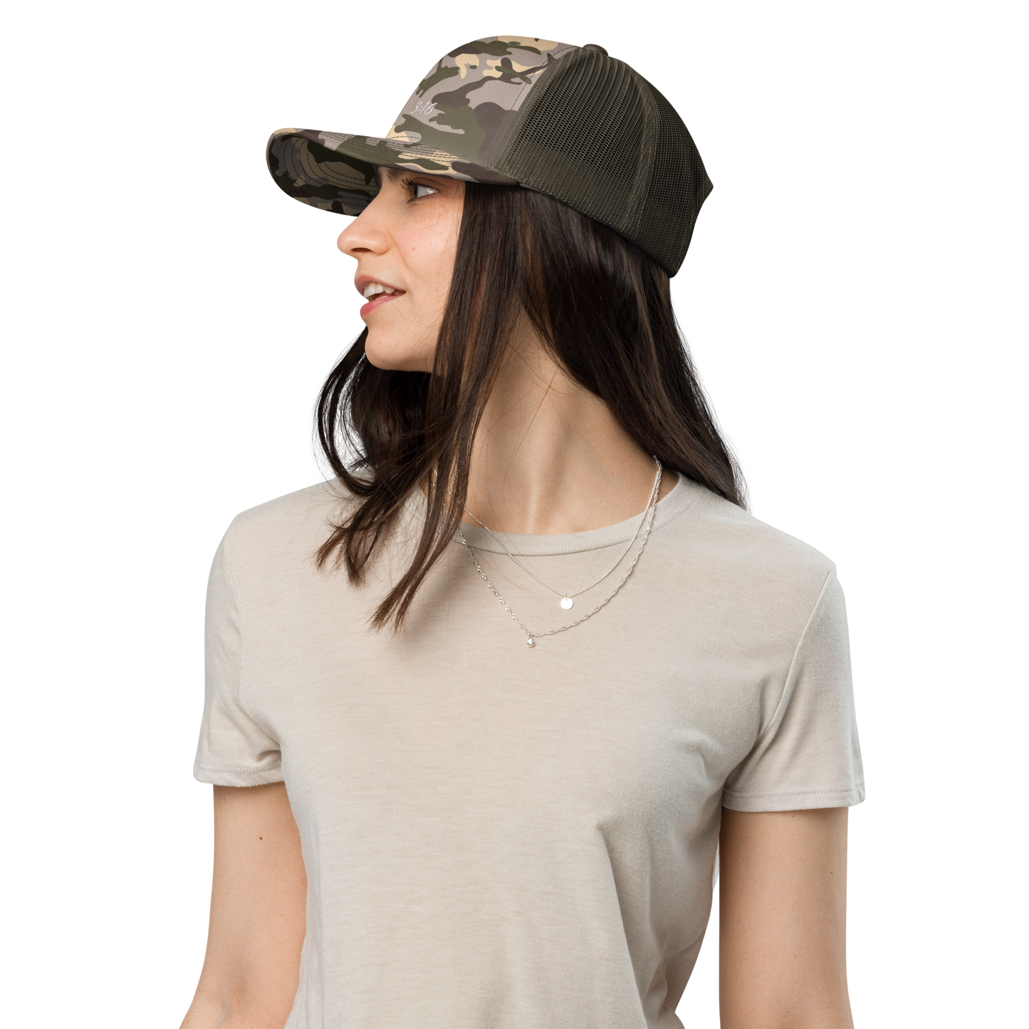 Women's John 3:16 Camouflage hat