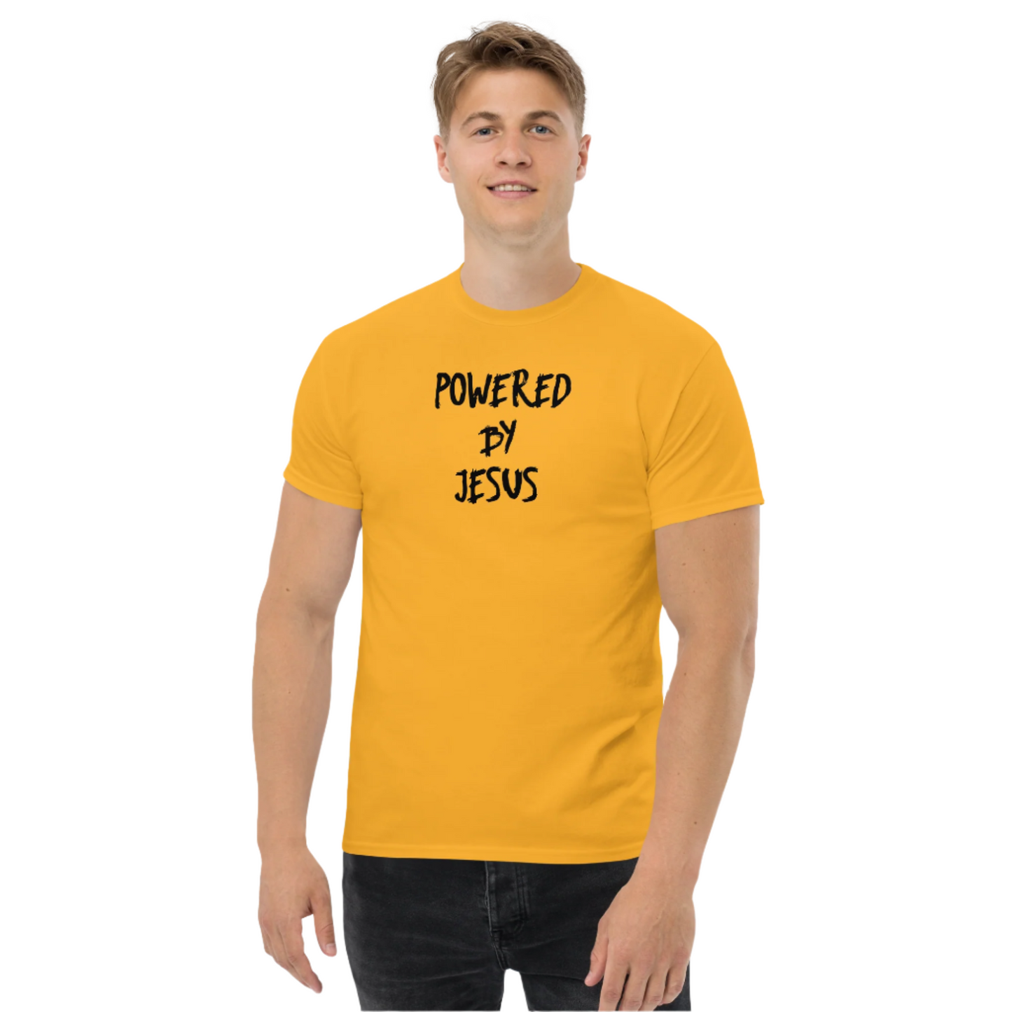 Powered by Jesus T-shirt small - 5XL - 8 Colors