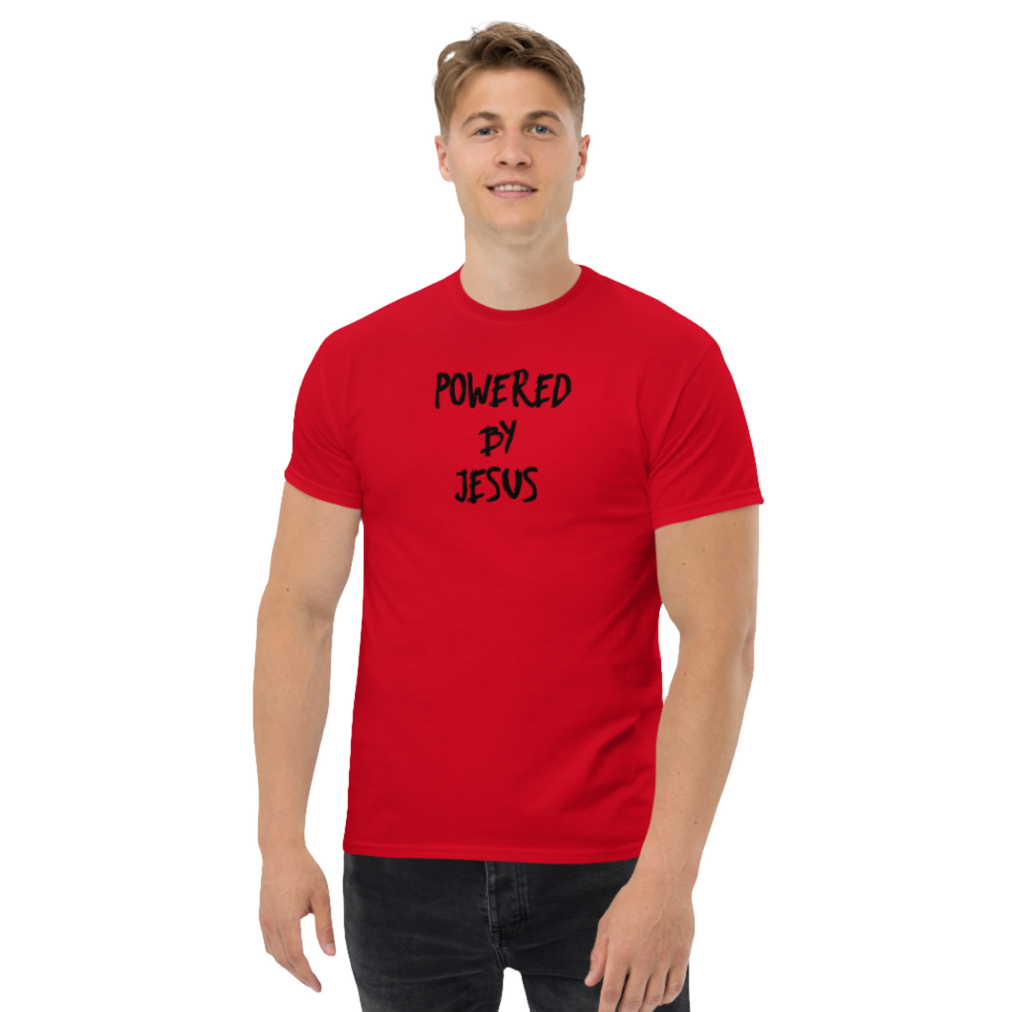 Powered by Jesus T-shirt small - 5XL - 8 Colors