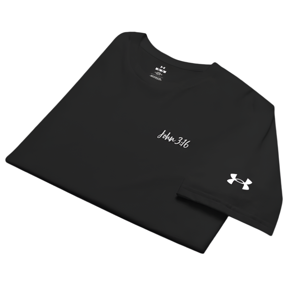 Under ArmourⓇ John 3:16 Embroidered Athletic T-shirt - S - 2XL