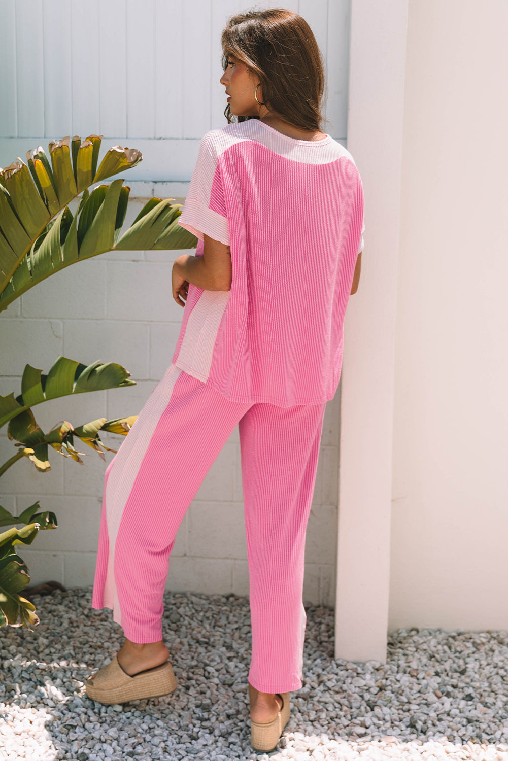Pink Corded 2-piece Outfit - Small - 1XL