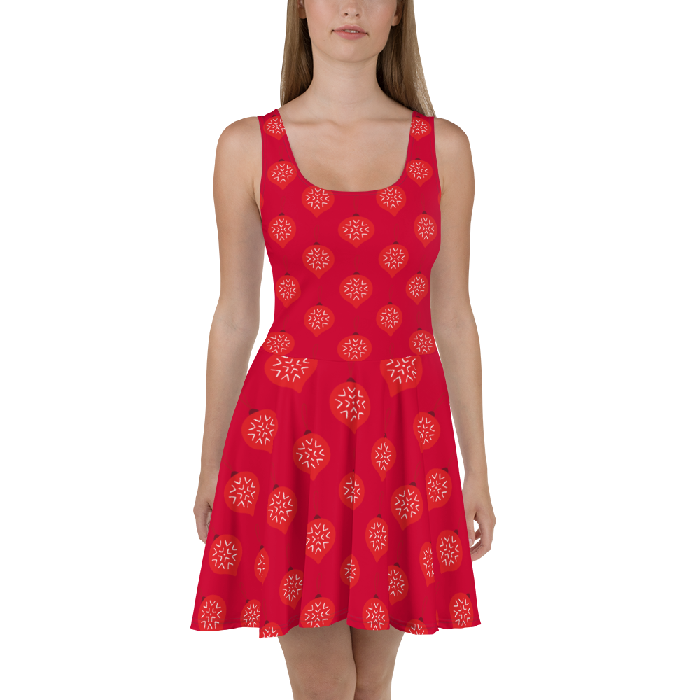 Red Orange Skater Dress Xtra small - 3 XL