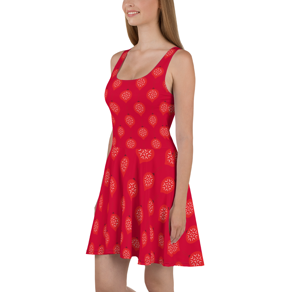 Red Orange Skater Dress Xtra small - 3 XL