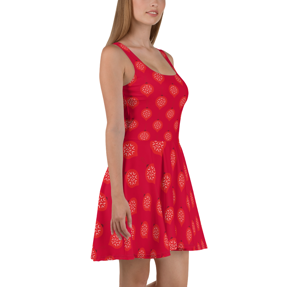 Red Orange Skater Dress Xtra small - 3 XL