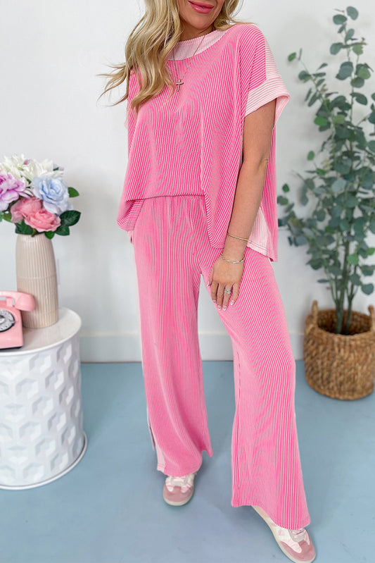 Pink Corded 2-piece Outfit - Small - 1XL