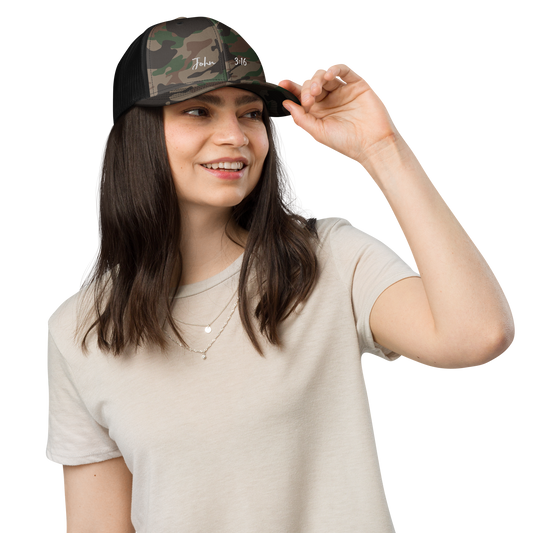 Women's John 3:16 Camouflage hat