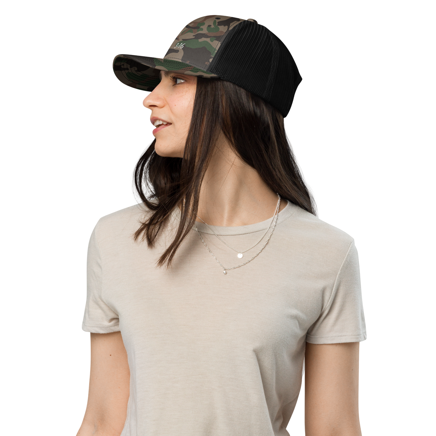 Women's John 3:16 Camouflage hat