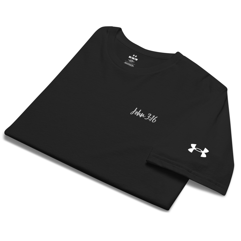 John 3:16 Embroidered Under ArmourⓇ Athletic T-shirt - S - 2XL