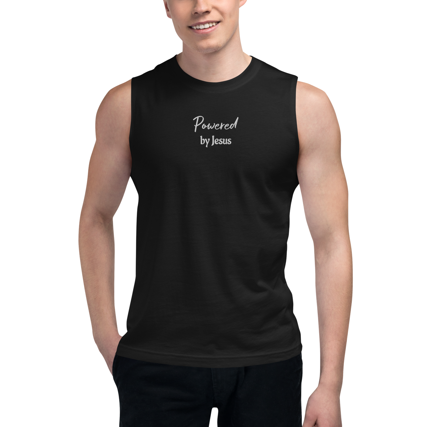 Men's Black Muscle Shirt small - 2XL