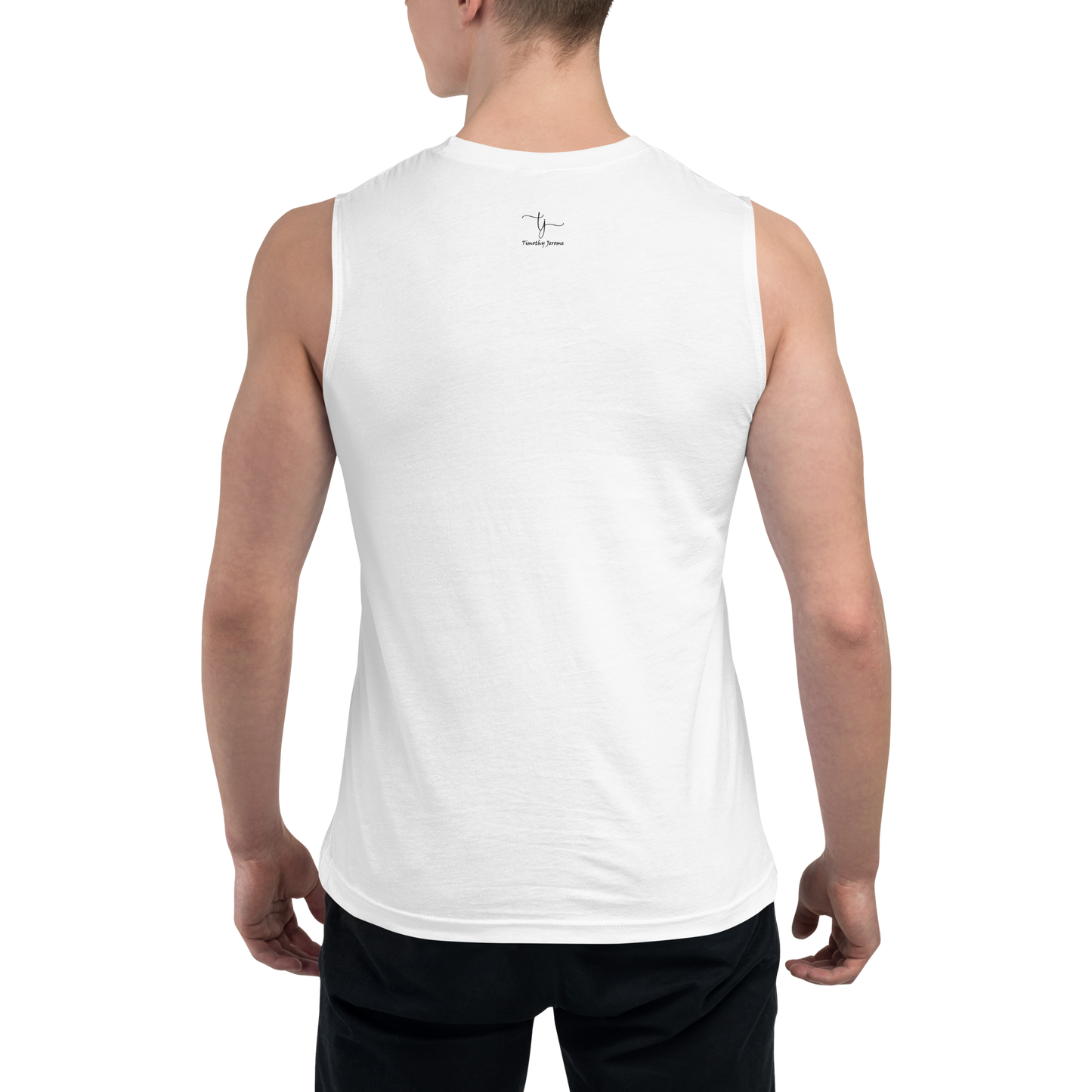 Men's White Muscle Shirt small - 2XL